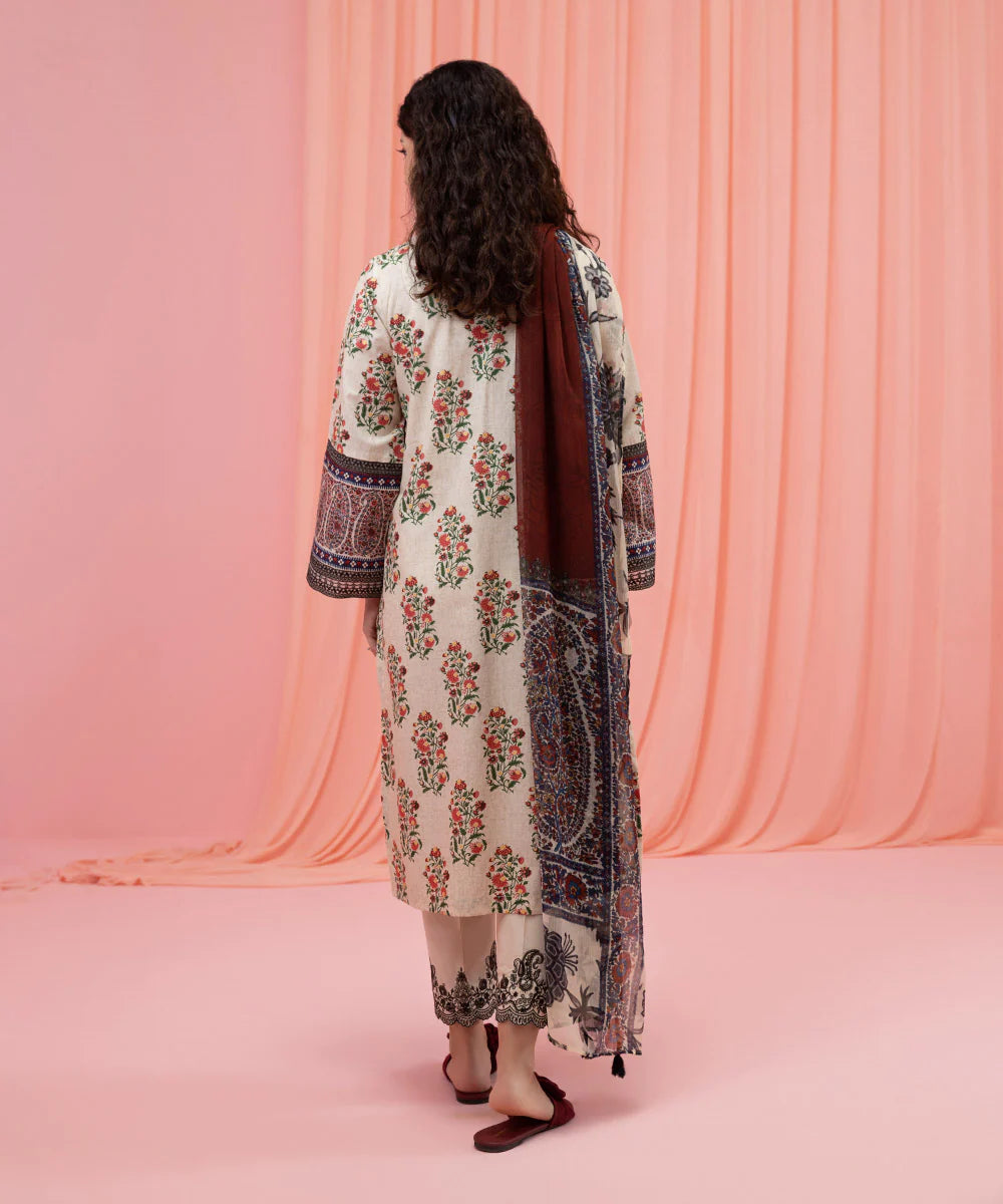 Multi Embroidered Cambric Suit