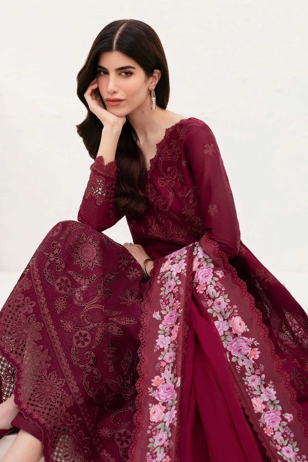 Embroidered Lawn Suit