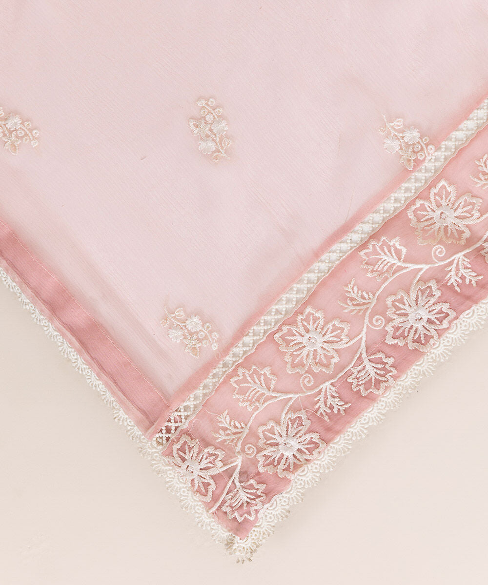 Embroidered Chiffon Dupatta