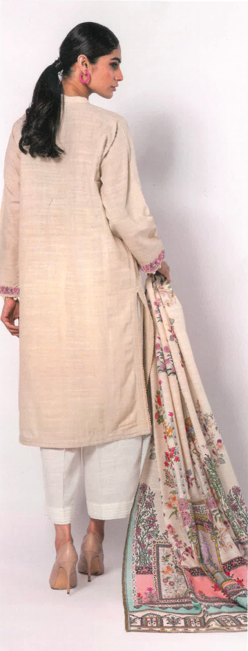 Embroidered Khaddar Suit