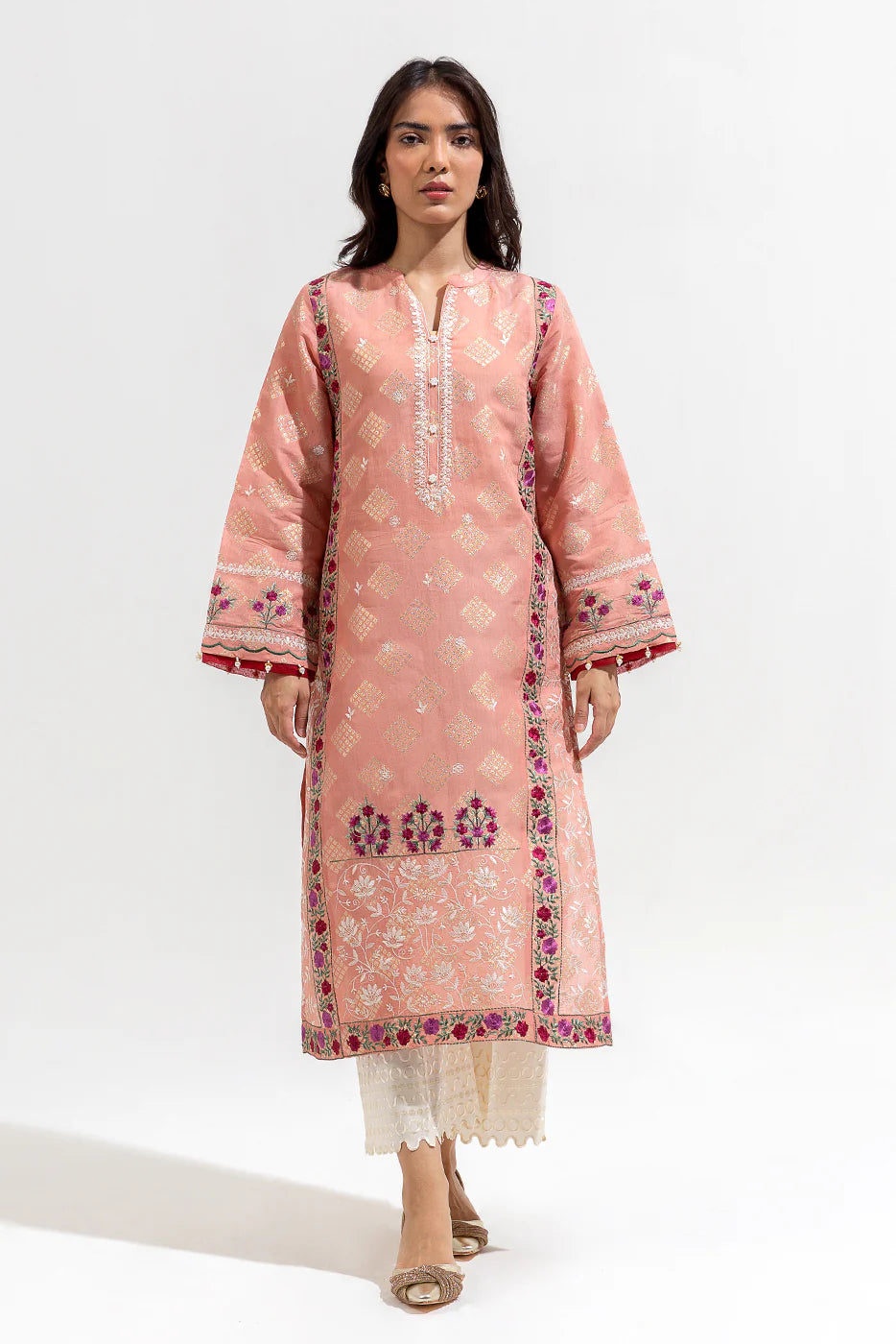 Embroidered Jacquard Suit
