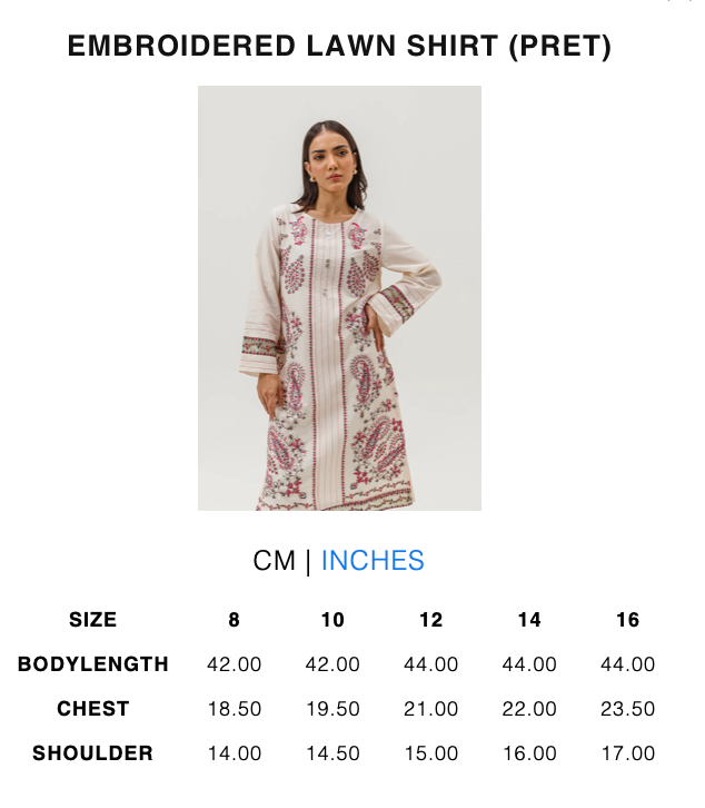 Embroidered Lawn Shirt