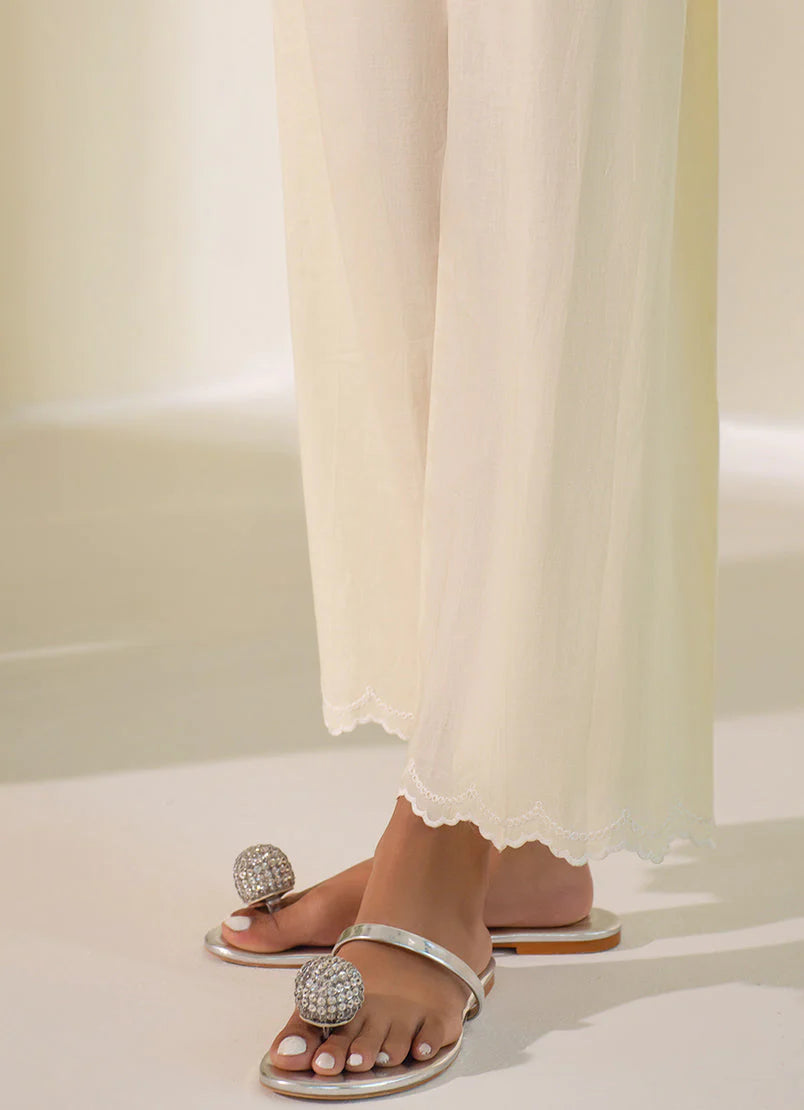 Ivory embroidered co-ord suit