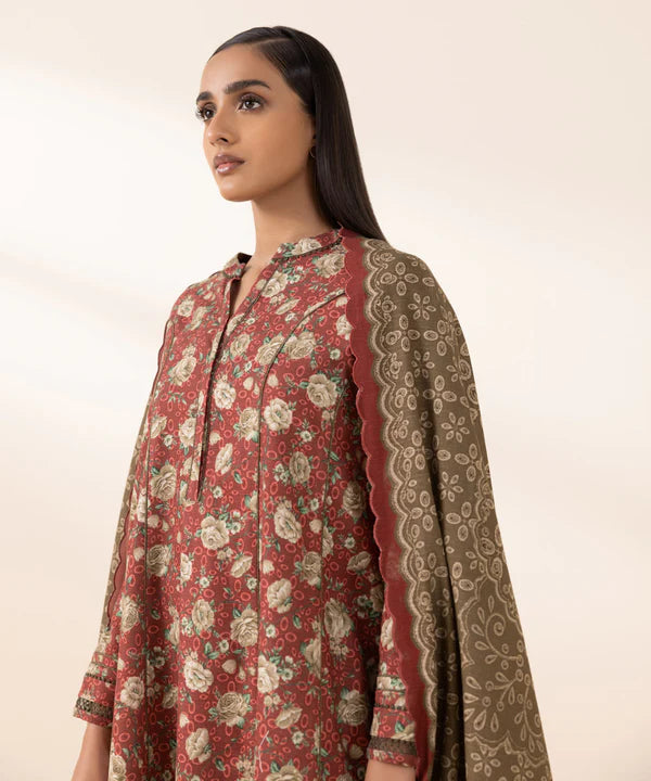 Printed Khaddar Suit