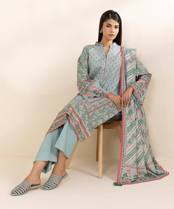 Printed Linen Suit