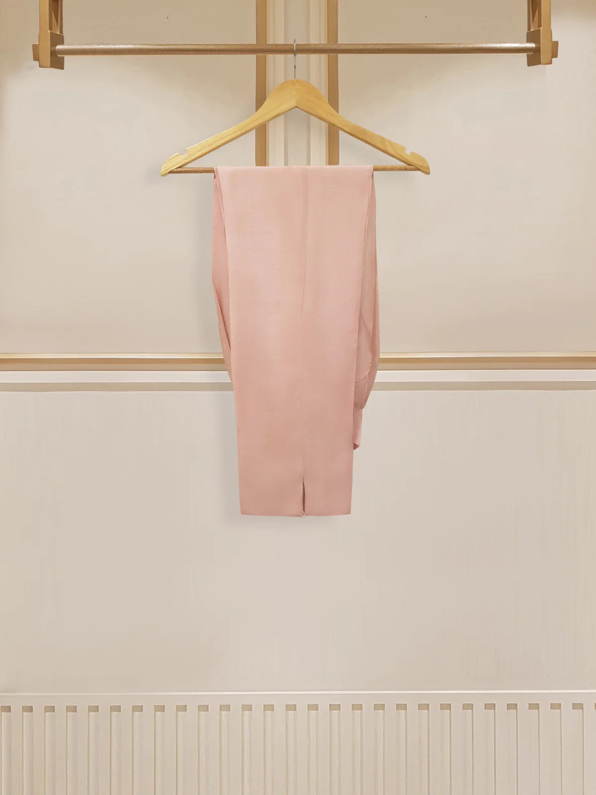 Pink Heavily Embroidered Cotton Net Suit