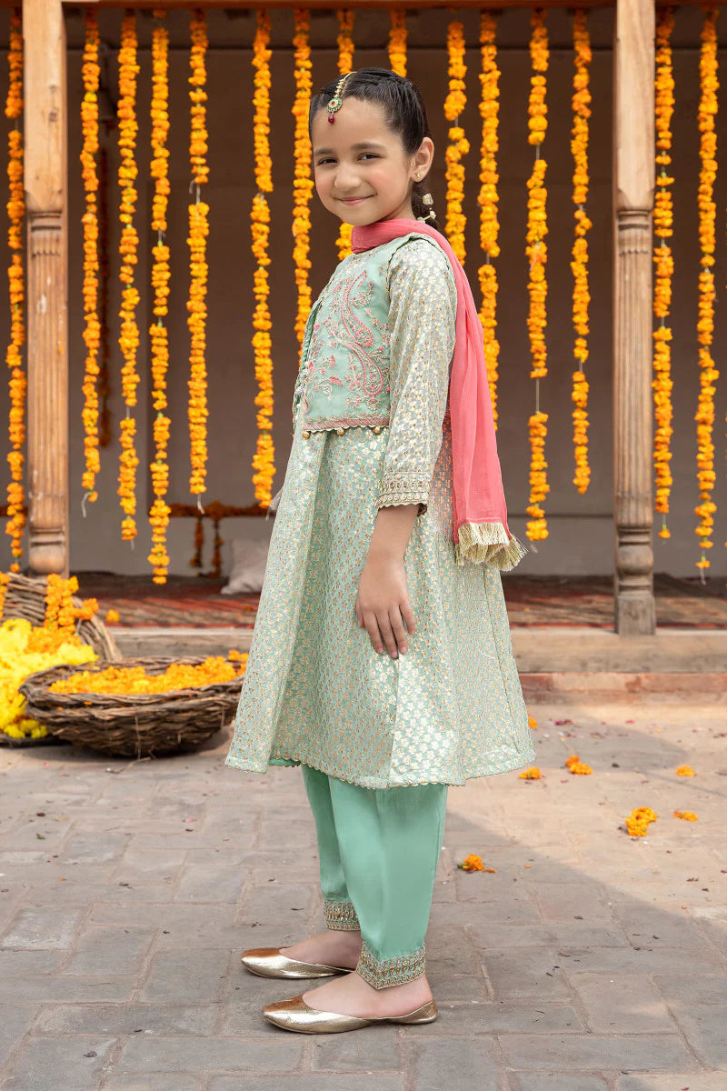 Sea Green Froak Suit with Jacket