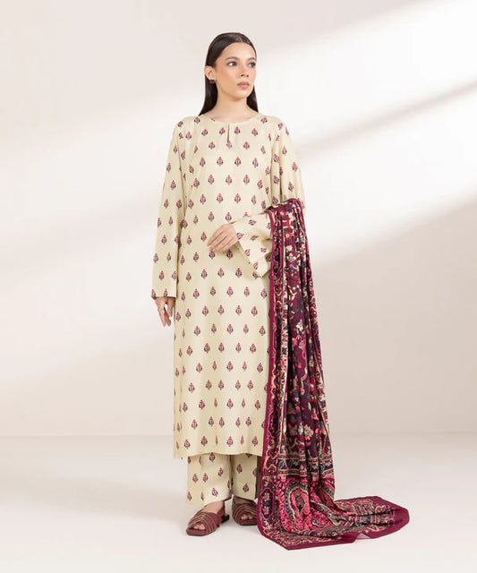 Printed Linen Suit