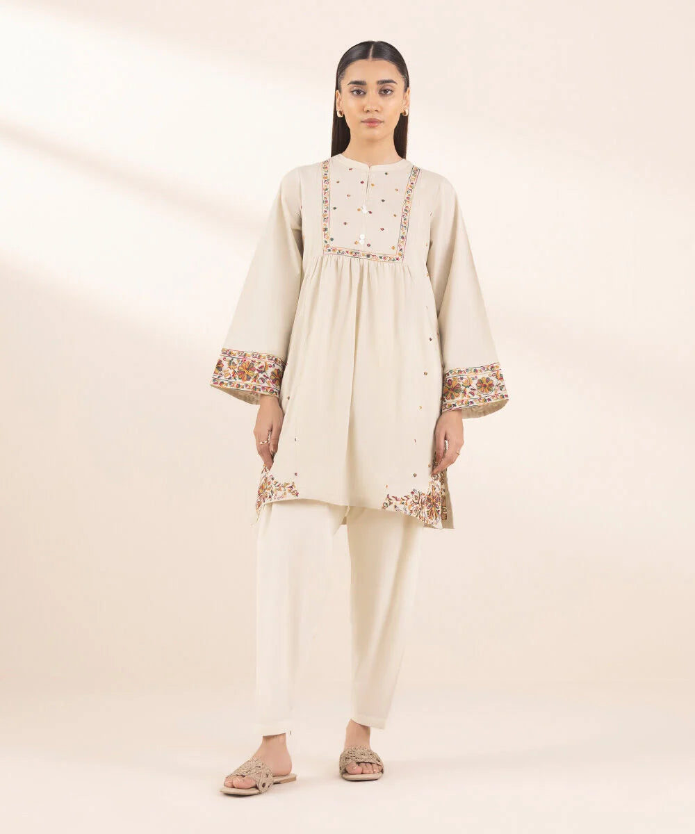 Embroidered Cambric Shirt