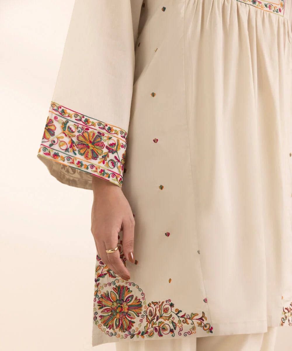 Embroidered Cambric Shirt