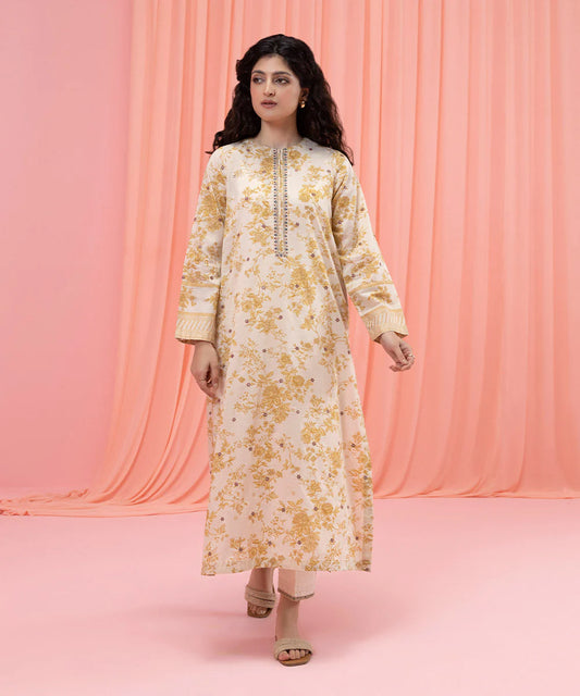 Off-White Embroidered Lawn Suit
