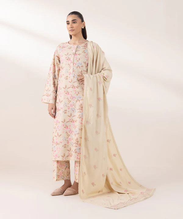 Printed Light Khaddar Suit