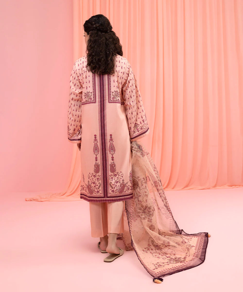 Pink Embroidered Suit