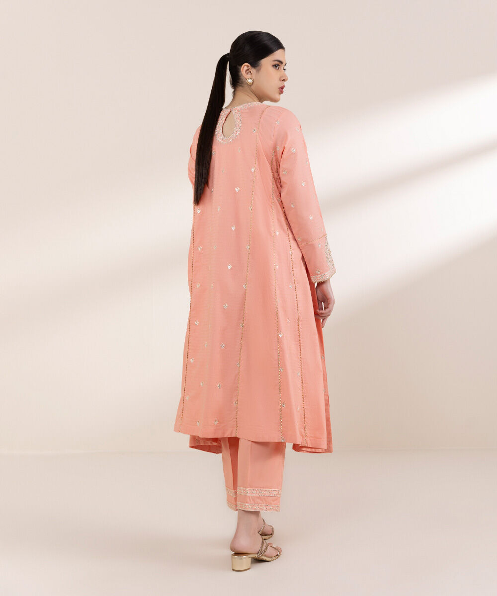 Embroidered Dobby Lawn Suit