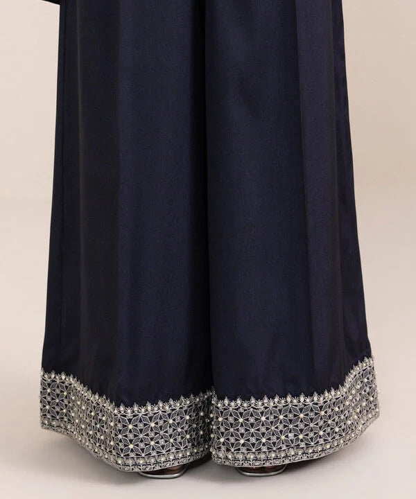 Embroidered Raw Silk Suit