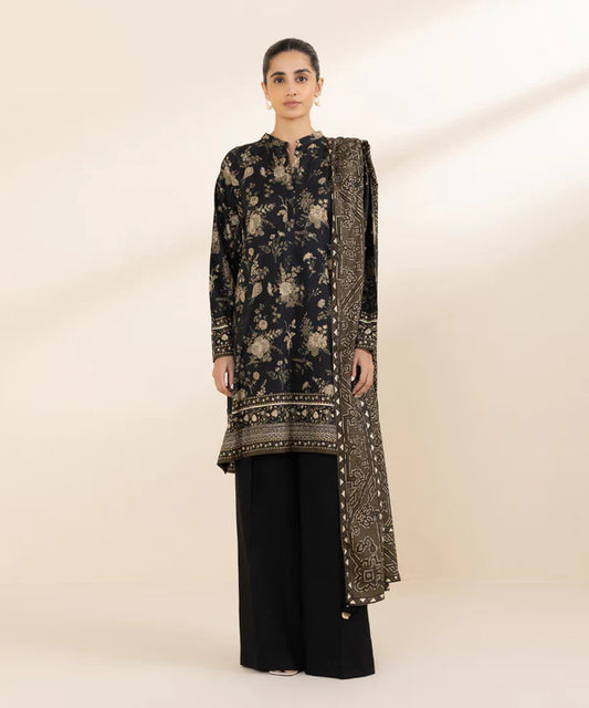 Printed Linen Suit