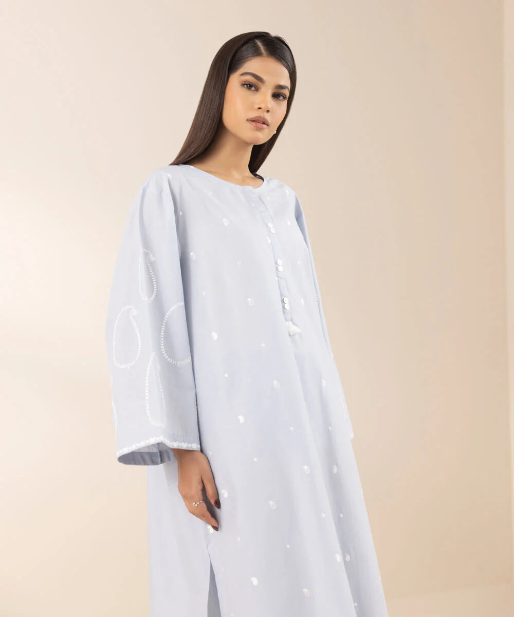 Embroidered Cambric Suit