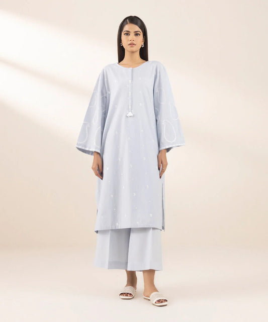 Embroidered Cambric Suit
