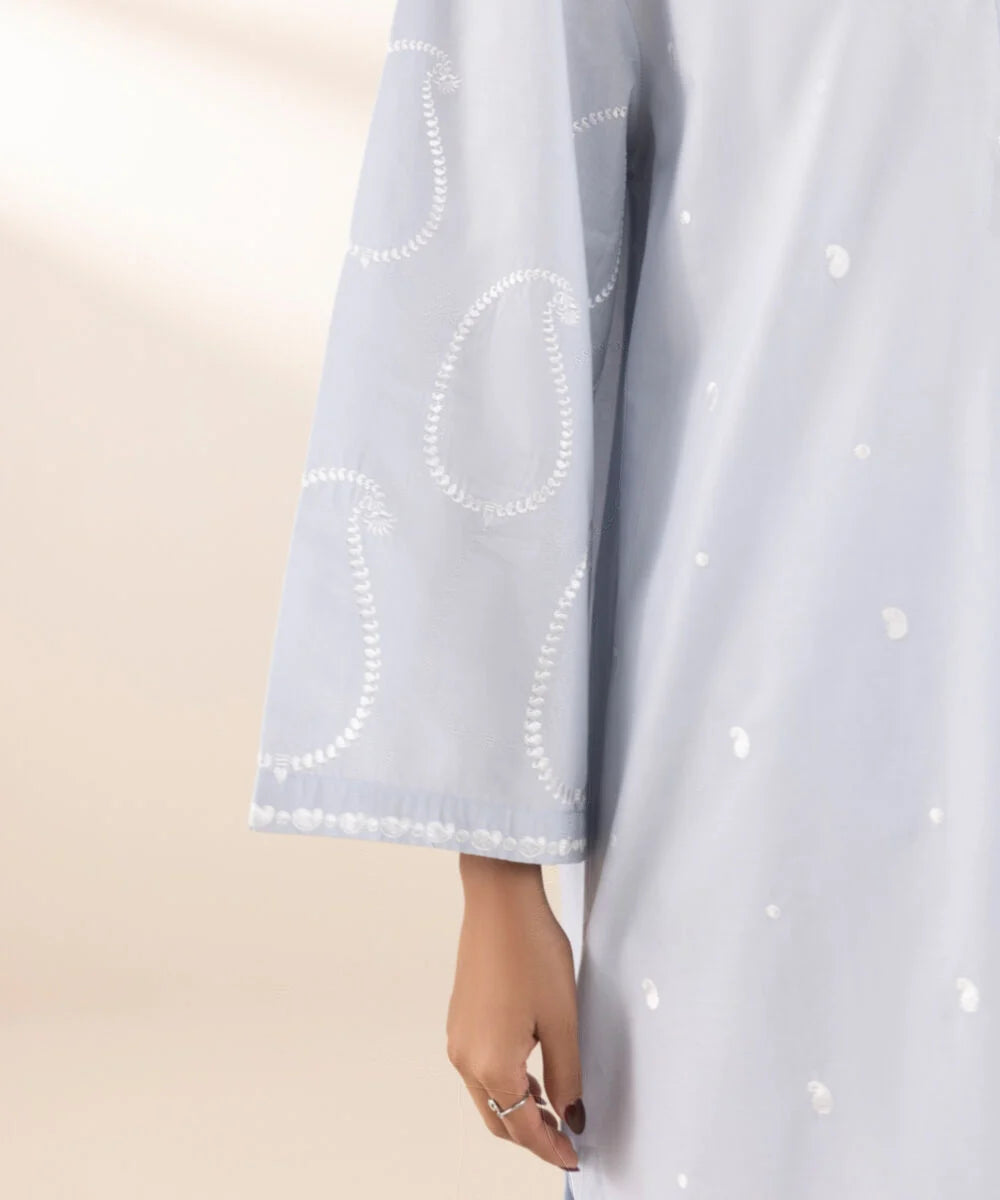 Embroidered Cambric Suit