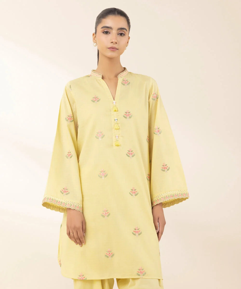 Embroidered Dobby Suit