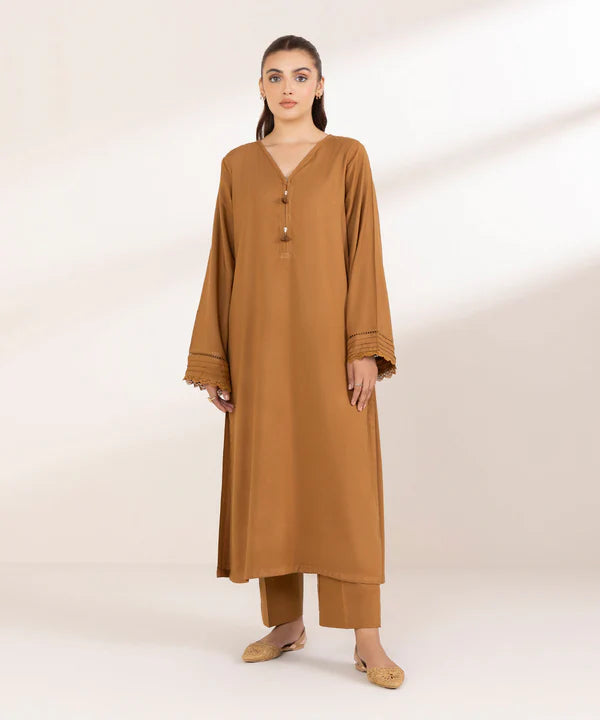 Solid Linen Suit