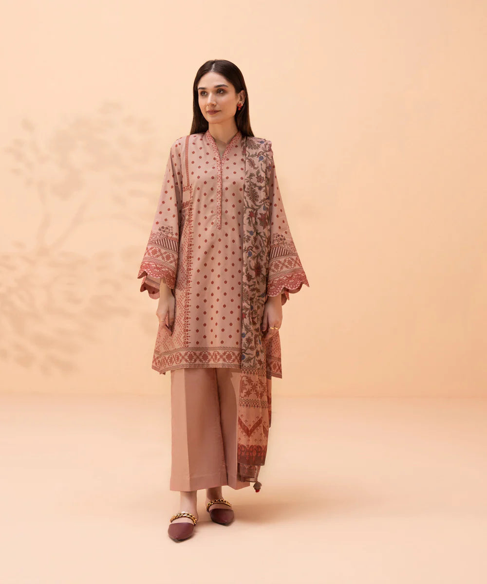 Blush Pink Digital Printed Lawn Suit