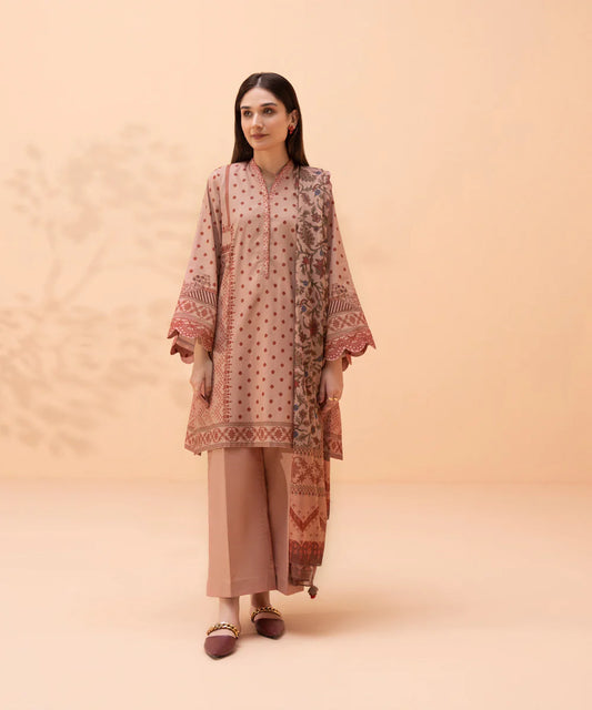 Blush Pink Digital Printed Lawn Suit