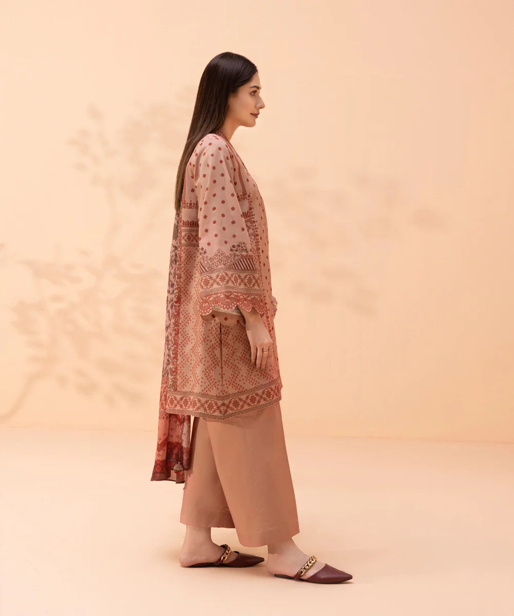 Blush Pink Digital Printed Lawn Suit