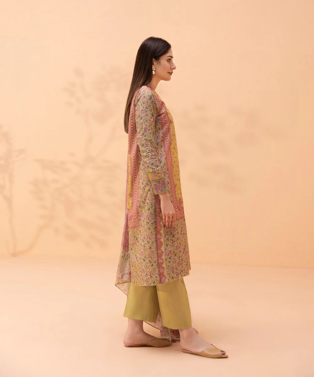 Multi Digital Printed Lawn Suit