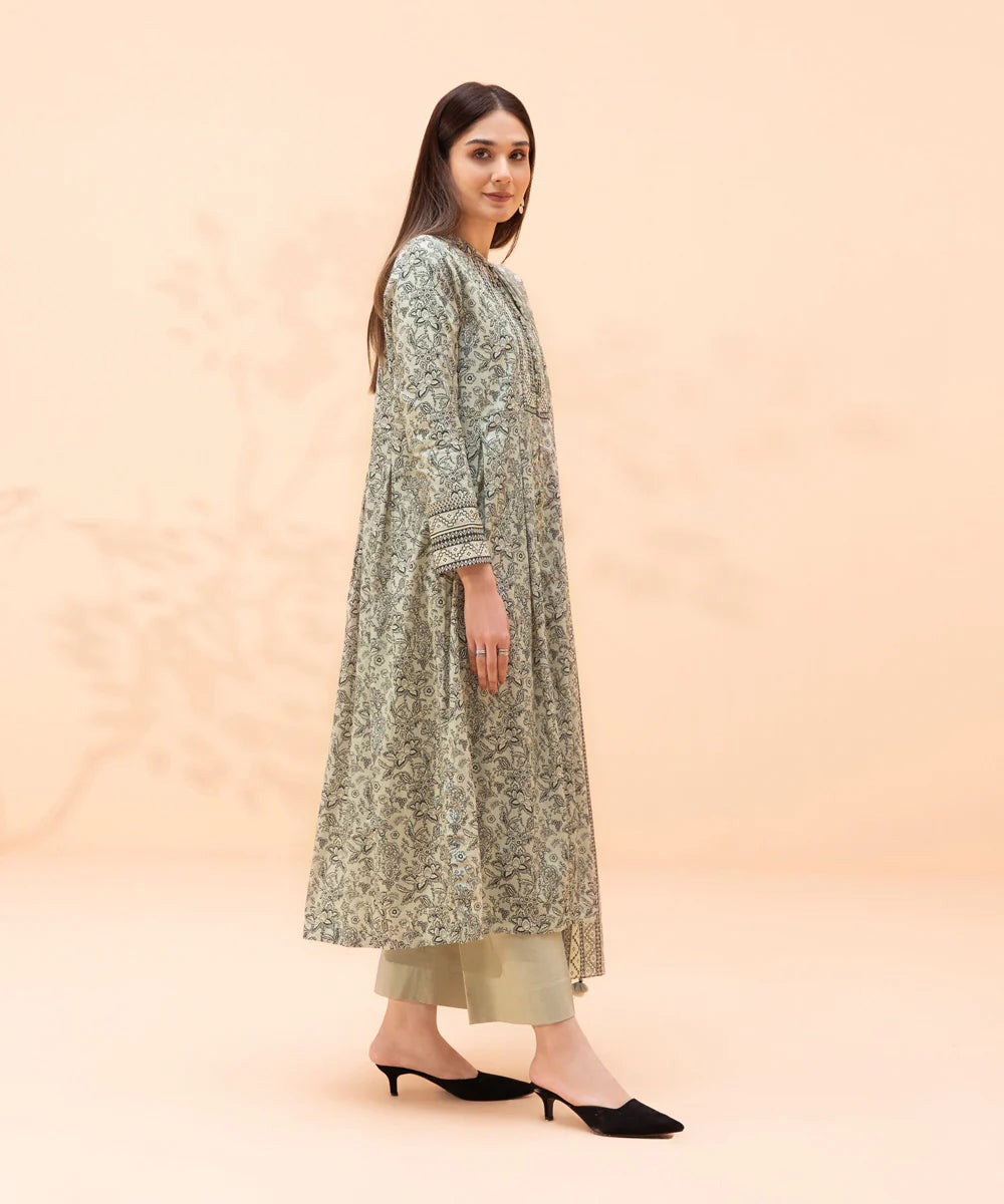 Ivory Printed Lawn Suit