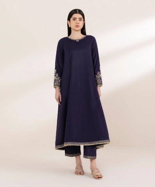 Embroidered Jacquard Suit