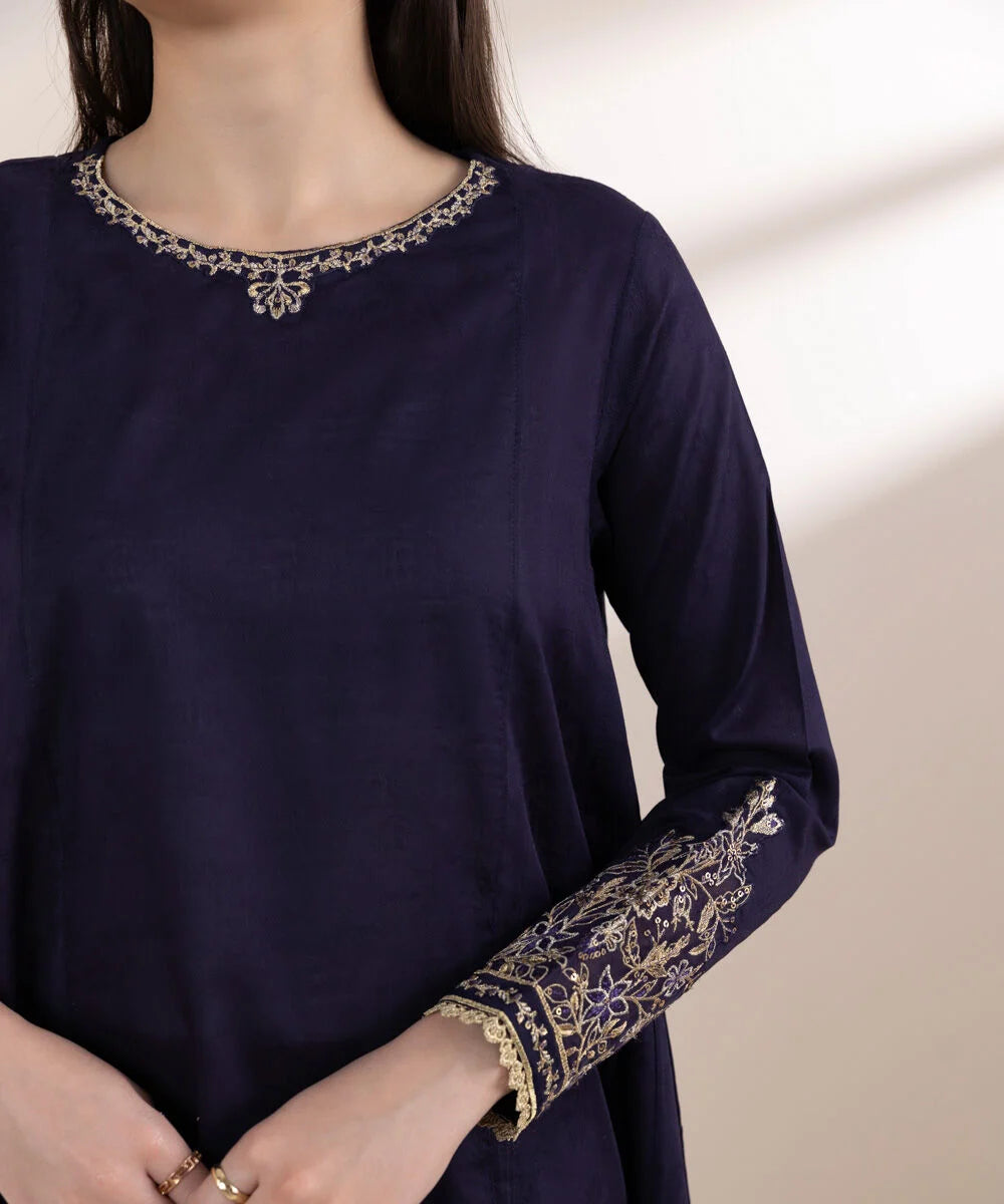 Embroidered Jacquard Suit