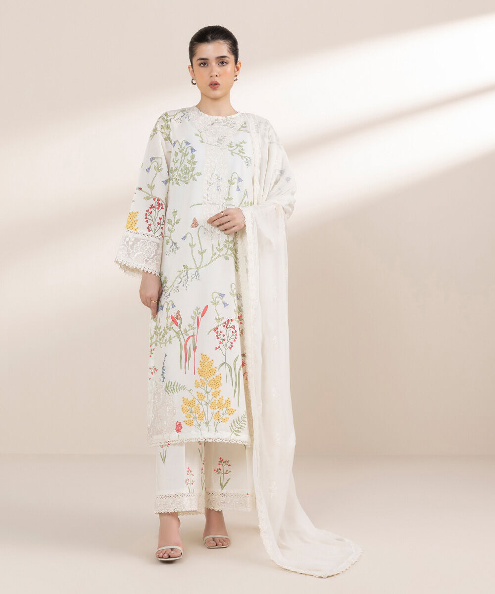 Embroidered Chiffon Dupatta