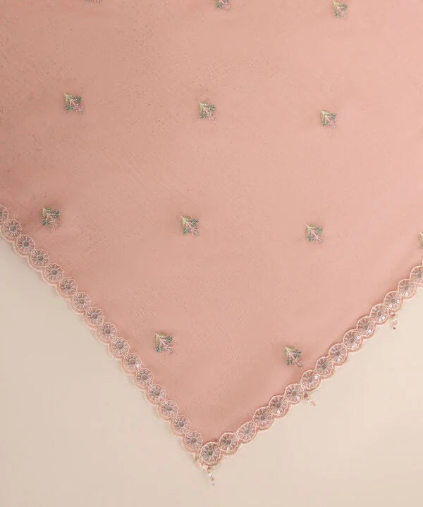 Embroidered Cotton Viscose Suit