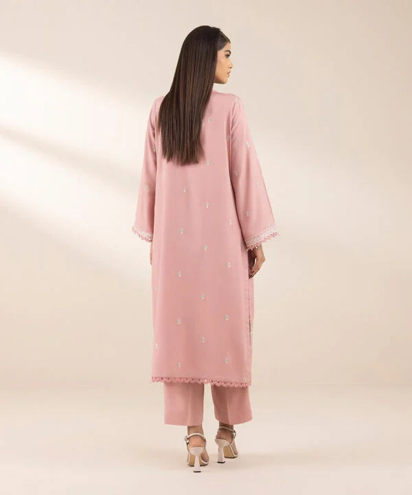 Embroidered Cotton Viscose Suit
