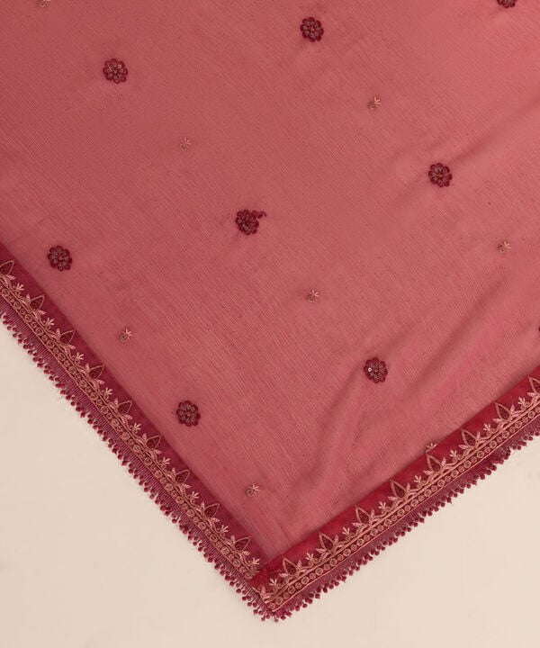 Embroidered Cotton Viscose Suit