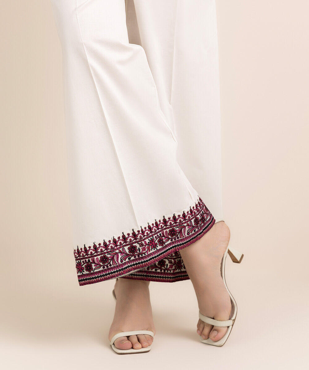 Purple Embroidered Lawn Suit