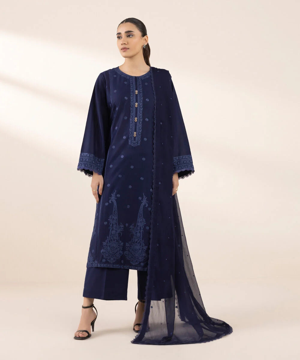 Embroidered Chiffon Dupatta