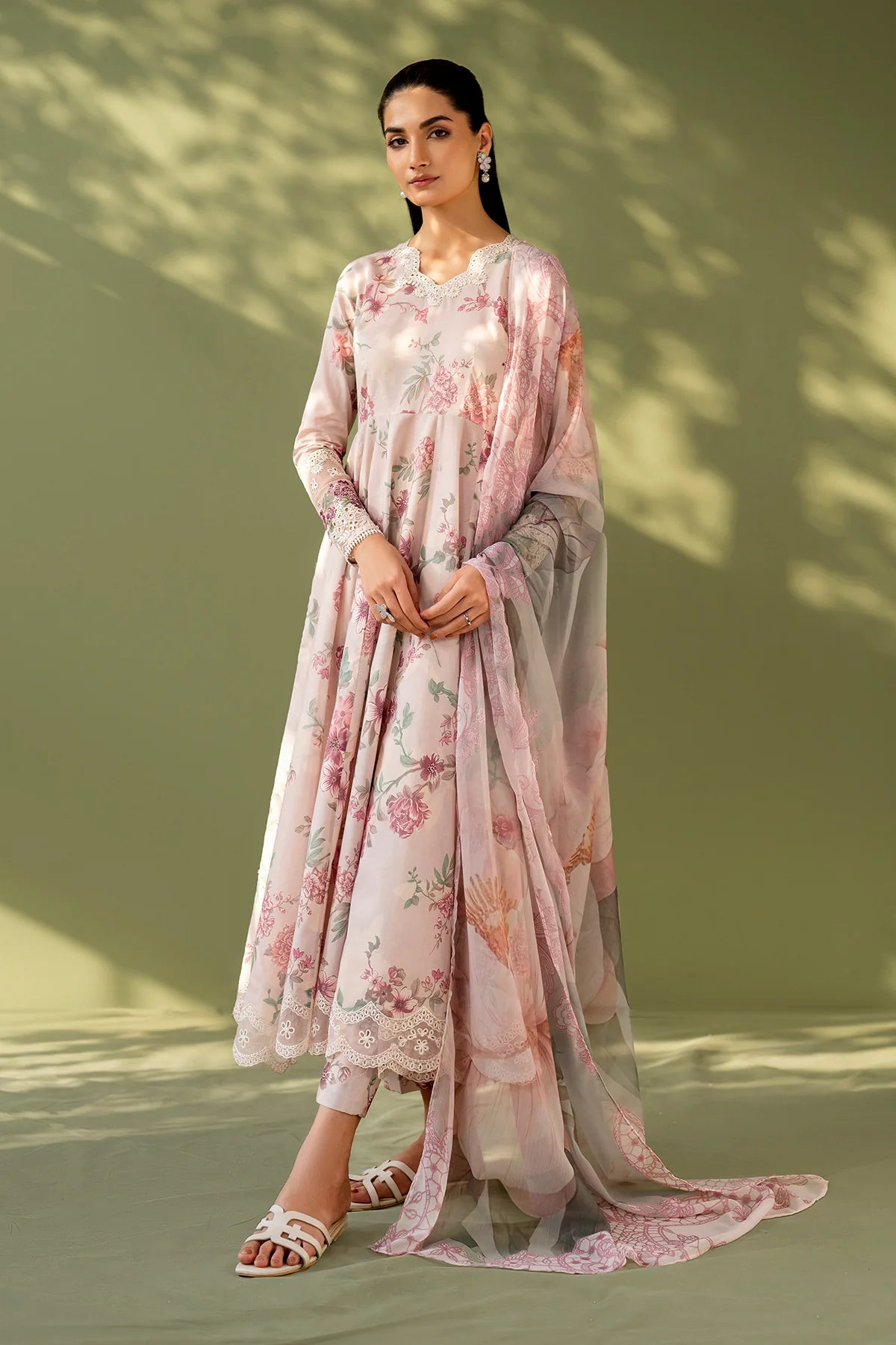 Embroidered Printed Lawn Suit