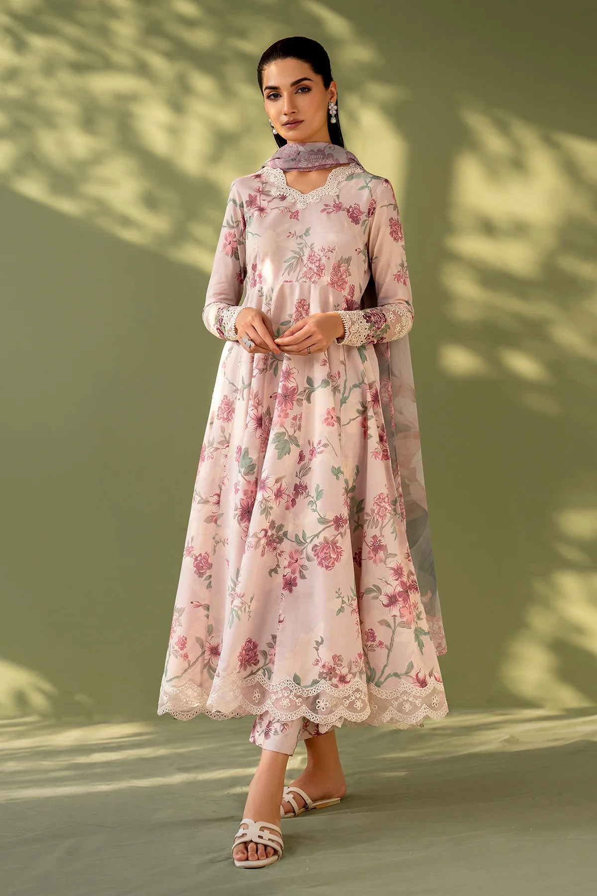 Embroidered Printed Lawn Suit