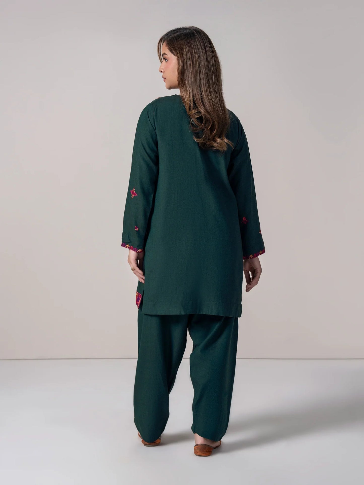 Embroidered Yarn Dyed Suit