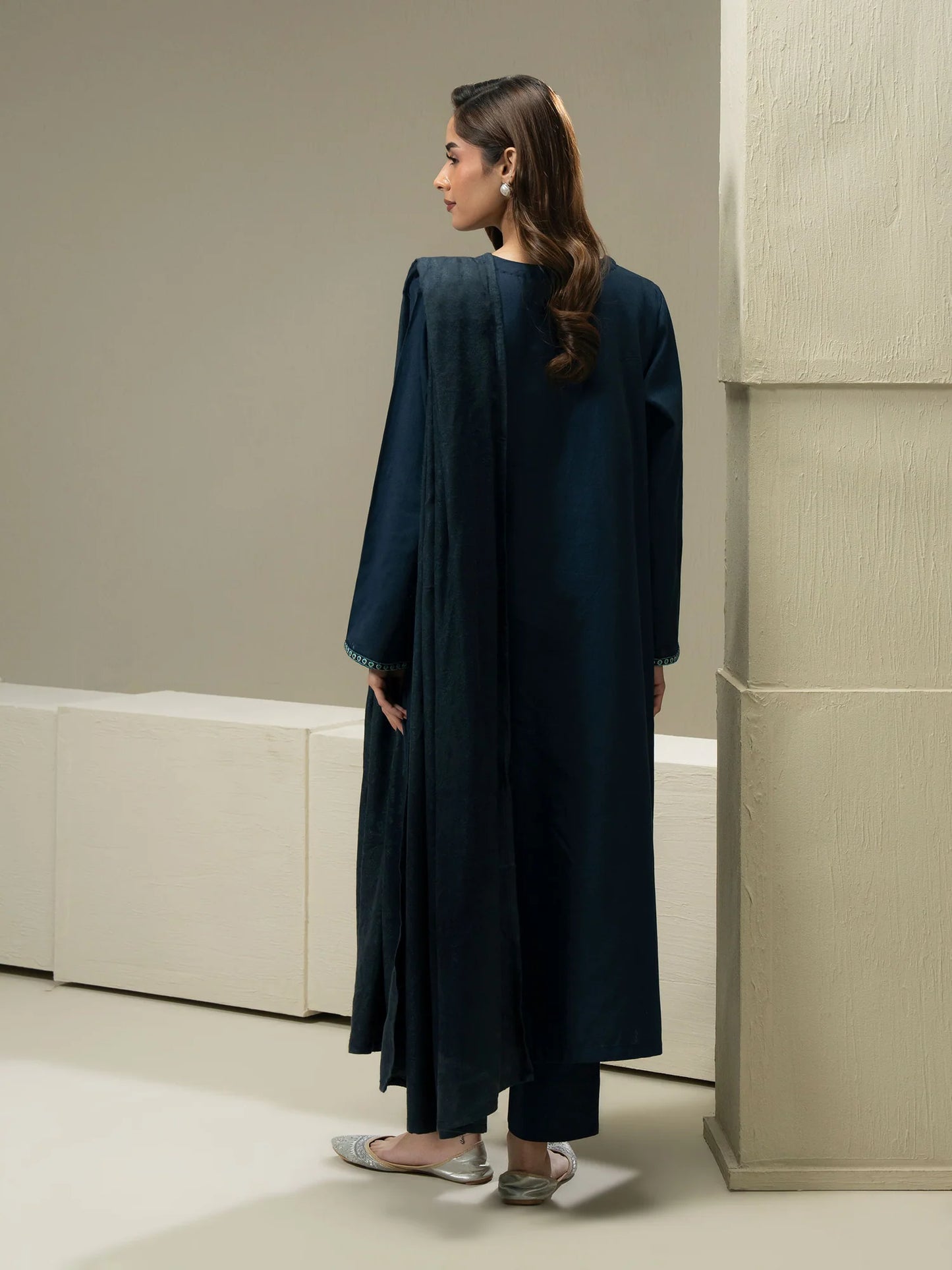 Embroidered Khaddar Suit