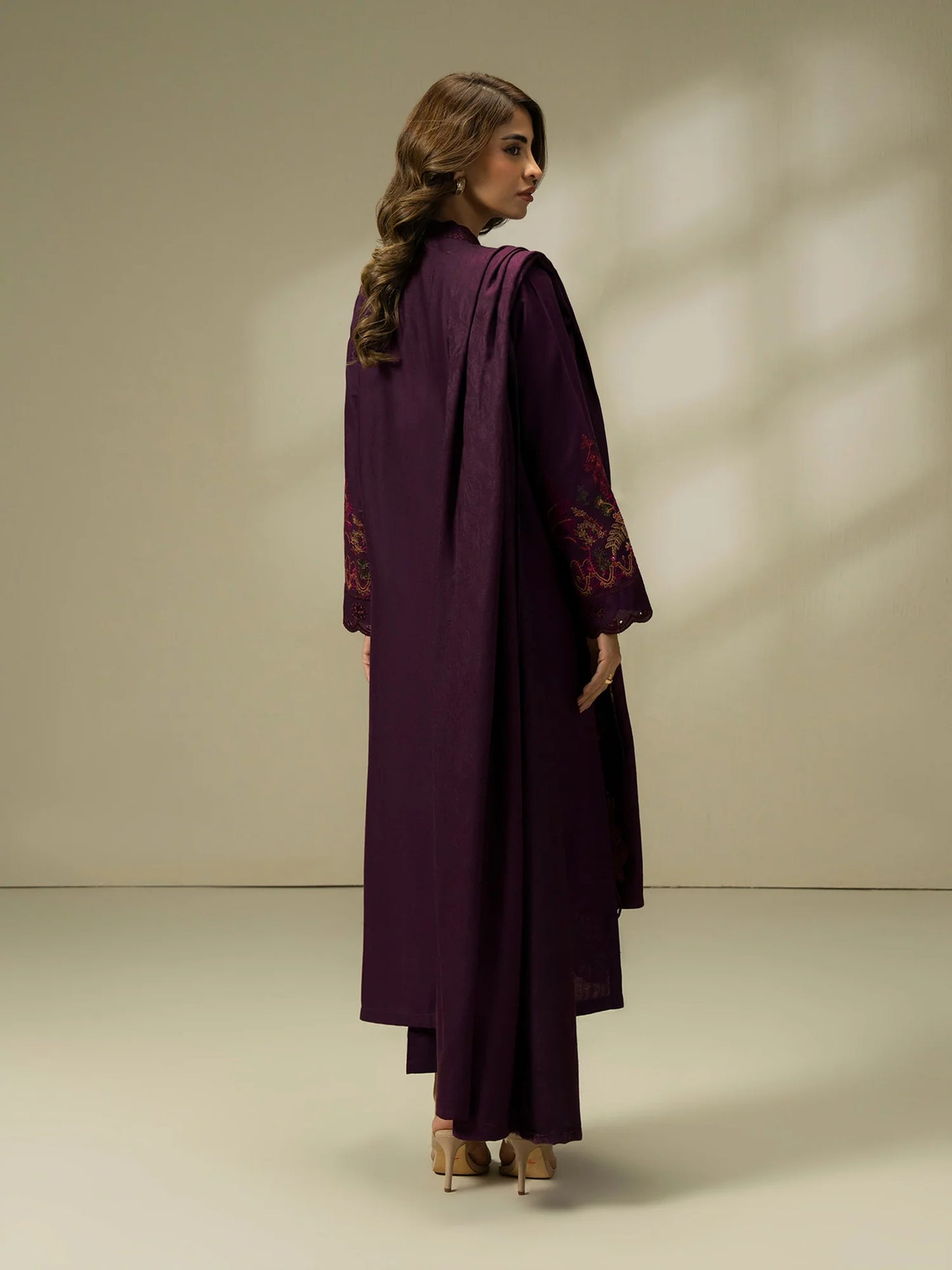 Embroidered Khaddar Suit