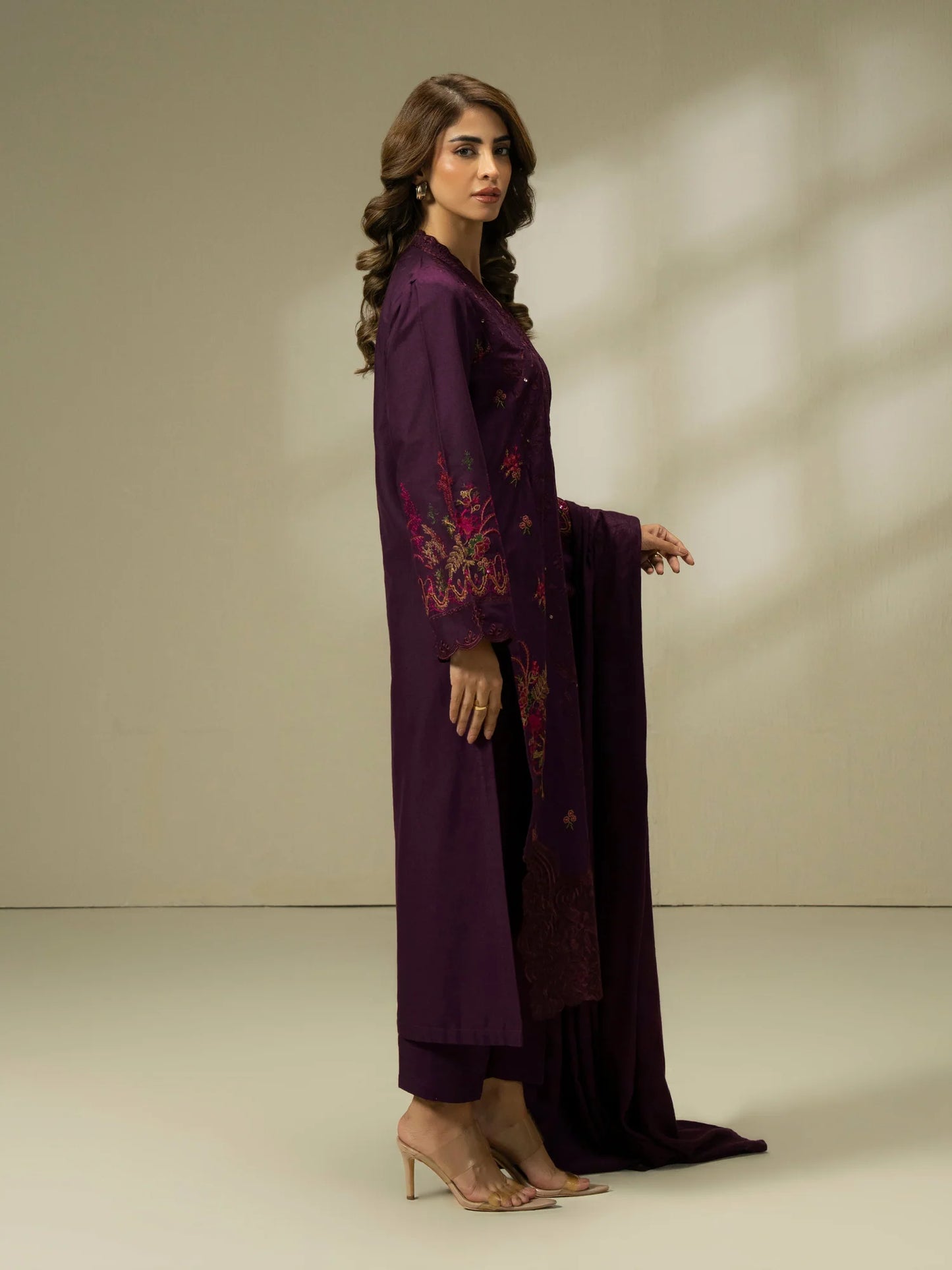 Embroidered Khaddar Suit