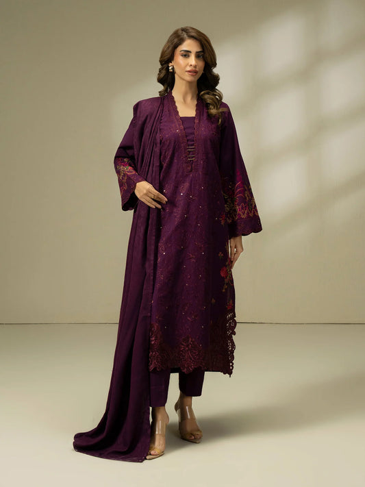 Embroidered Khaddar Suit