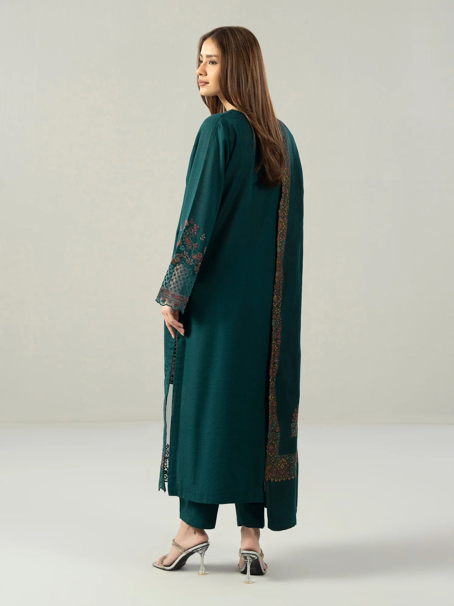 Embroidered Khaddar Suit