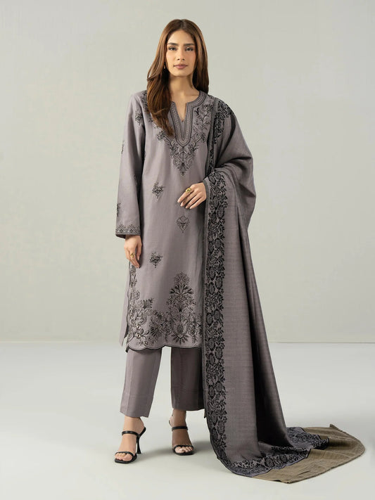 Embroidered Khaddar Suit