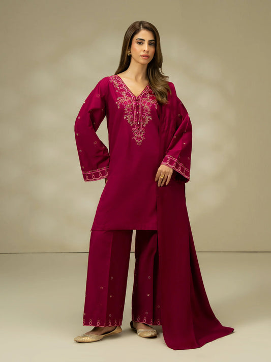 Embroidered Khaddar Suit