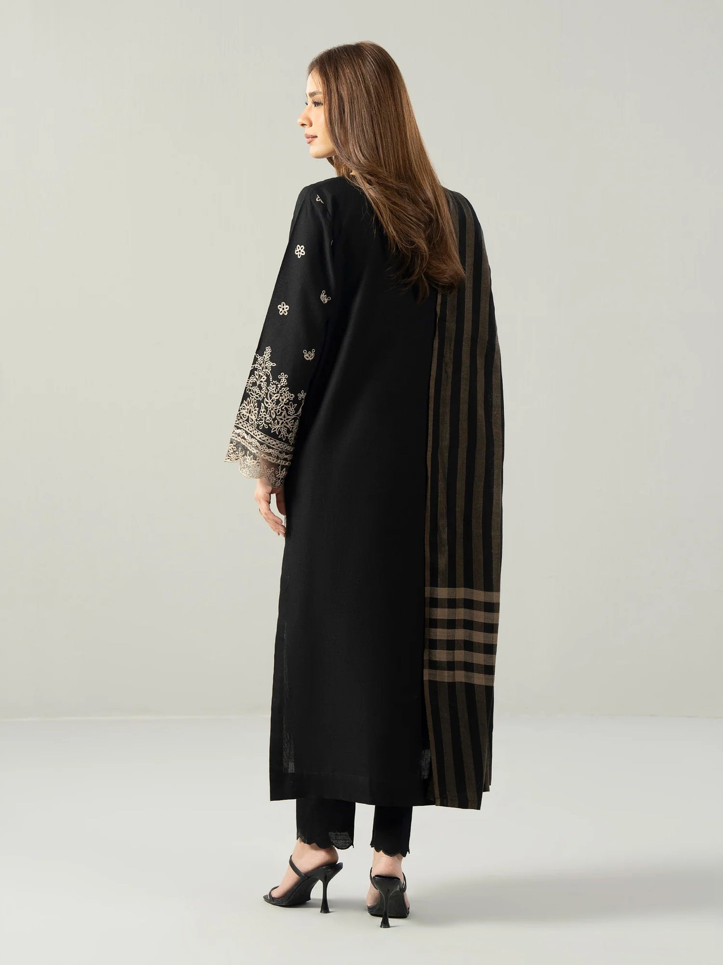 Embroidered Khaddar Suit