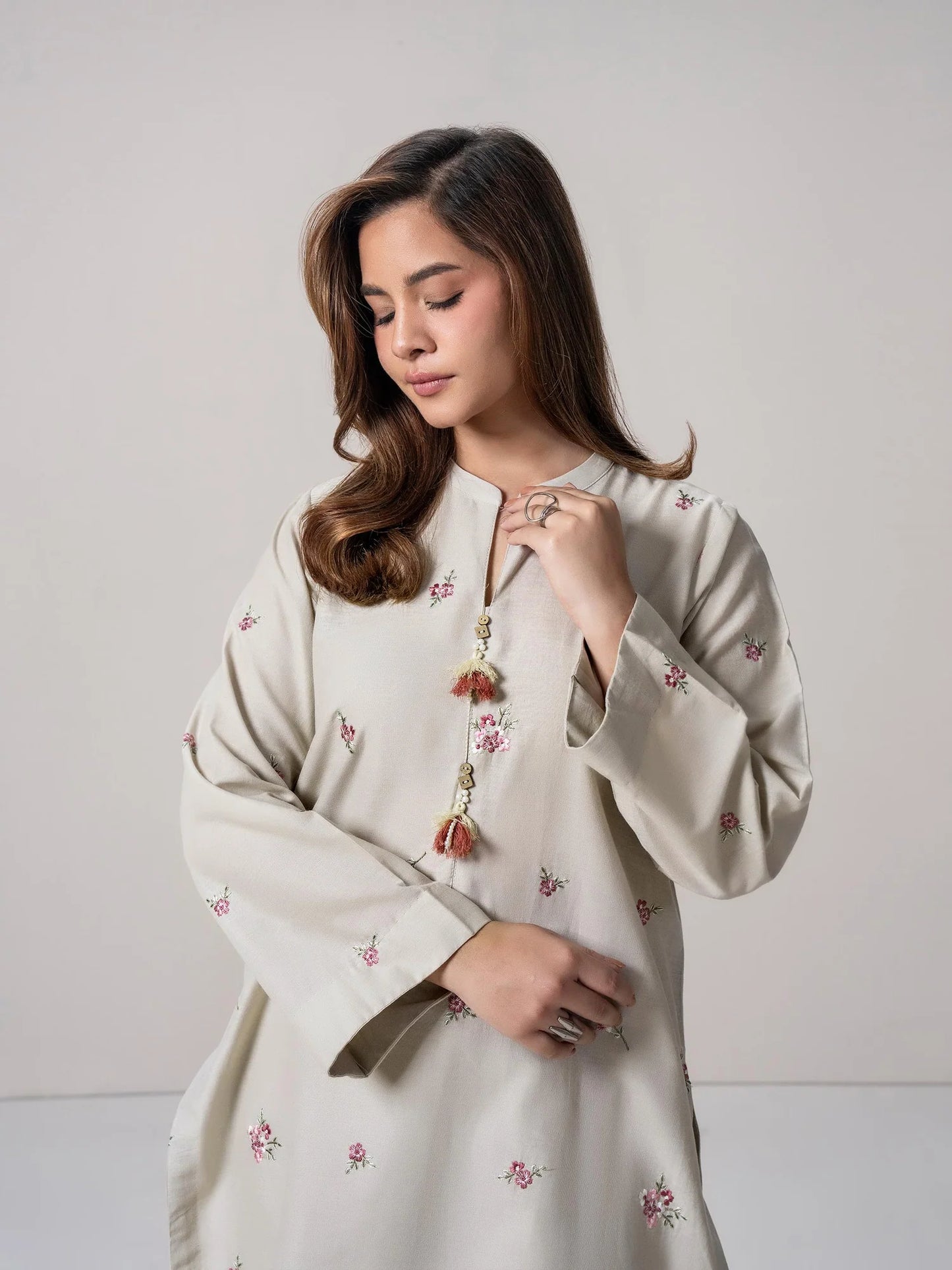 Embroidered Khaddar Suit